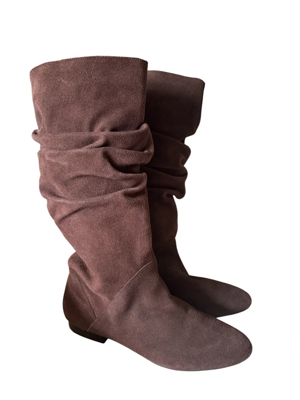 J. Jill Slouchy Over-the-Knee Suede Boots Brown